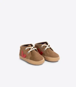Kids VEJA BABY SUEDE BROWN PEKIN
