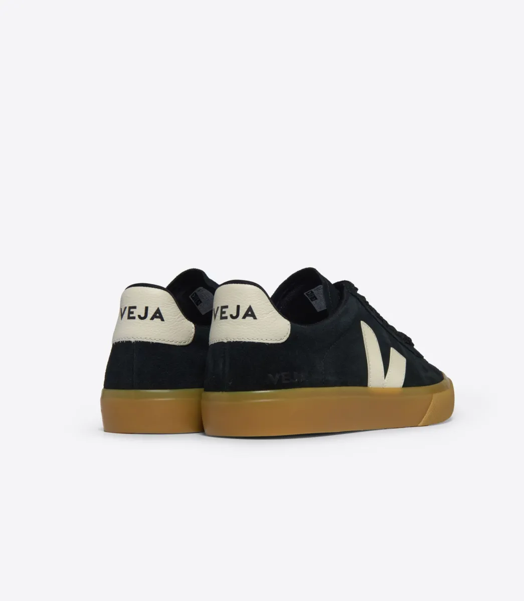Women VEJA CAMPO BOLD SUEDE BLACK PIERRE
