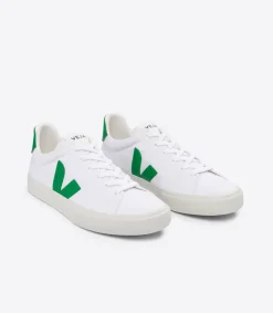 Women VEJA CAMPO CANVAS WHITE EMERAUDE