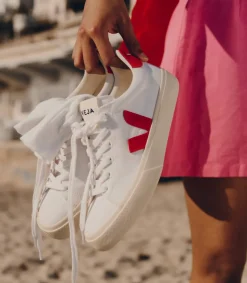 Women VEJA CAMPO CANVAS WHITE PEKIN