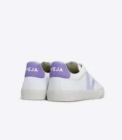 Women VEJA CAMPO CANVAS WHITE SWAN LAVANDE
