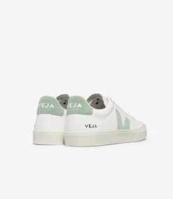 Women VEJA CAMPO LEATHER WHITE MATCHA