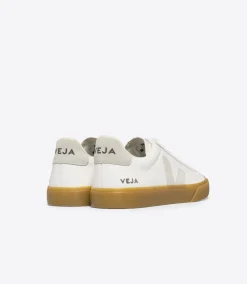 Women VEJA CAMPO LEATHER WHITE NATURAL NATURAL