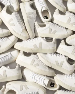 Women VEJA CAMPO LEATHER WHITE NATURAL