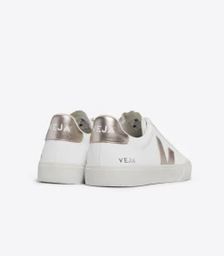 Women VEJA CAMPO LEATHER WHITE PLATINE