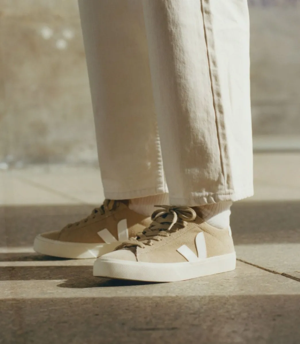 Women VEJA CAMPO SUEDE DUNE WHITE