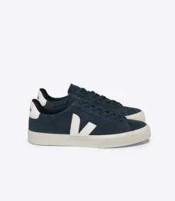 Women VEJA CAMPO SUEDE NAUTICO WHITE