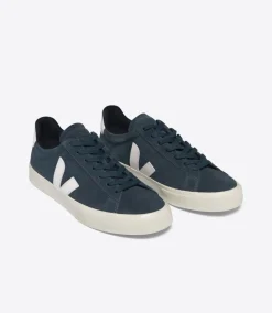 Women VEJA CAMPO SUEDE NAUTICO WHITE