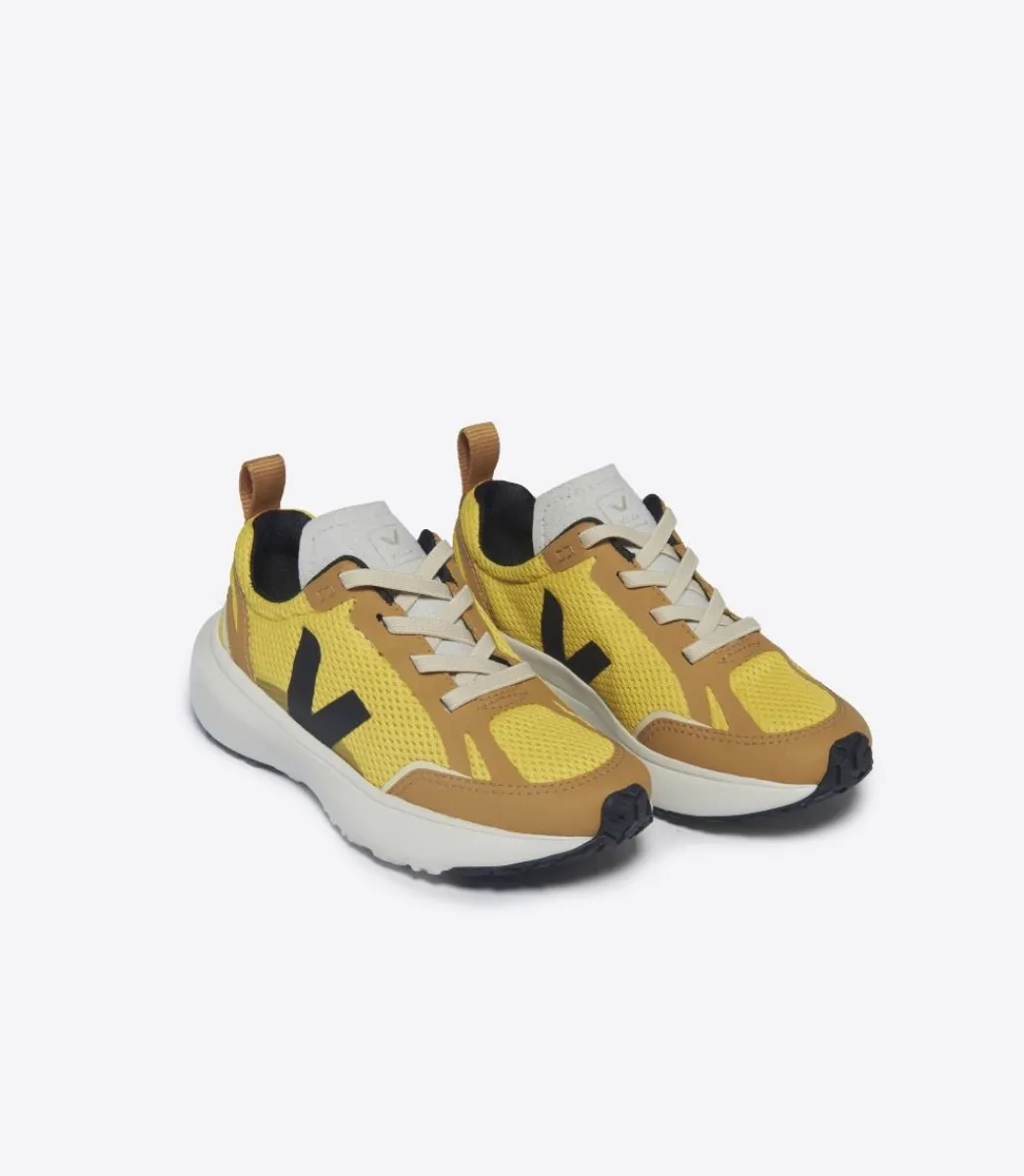 Kids VEJA CANARY ALVEOMESH TONIC BLACK