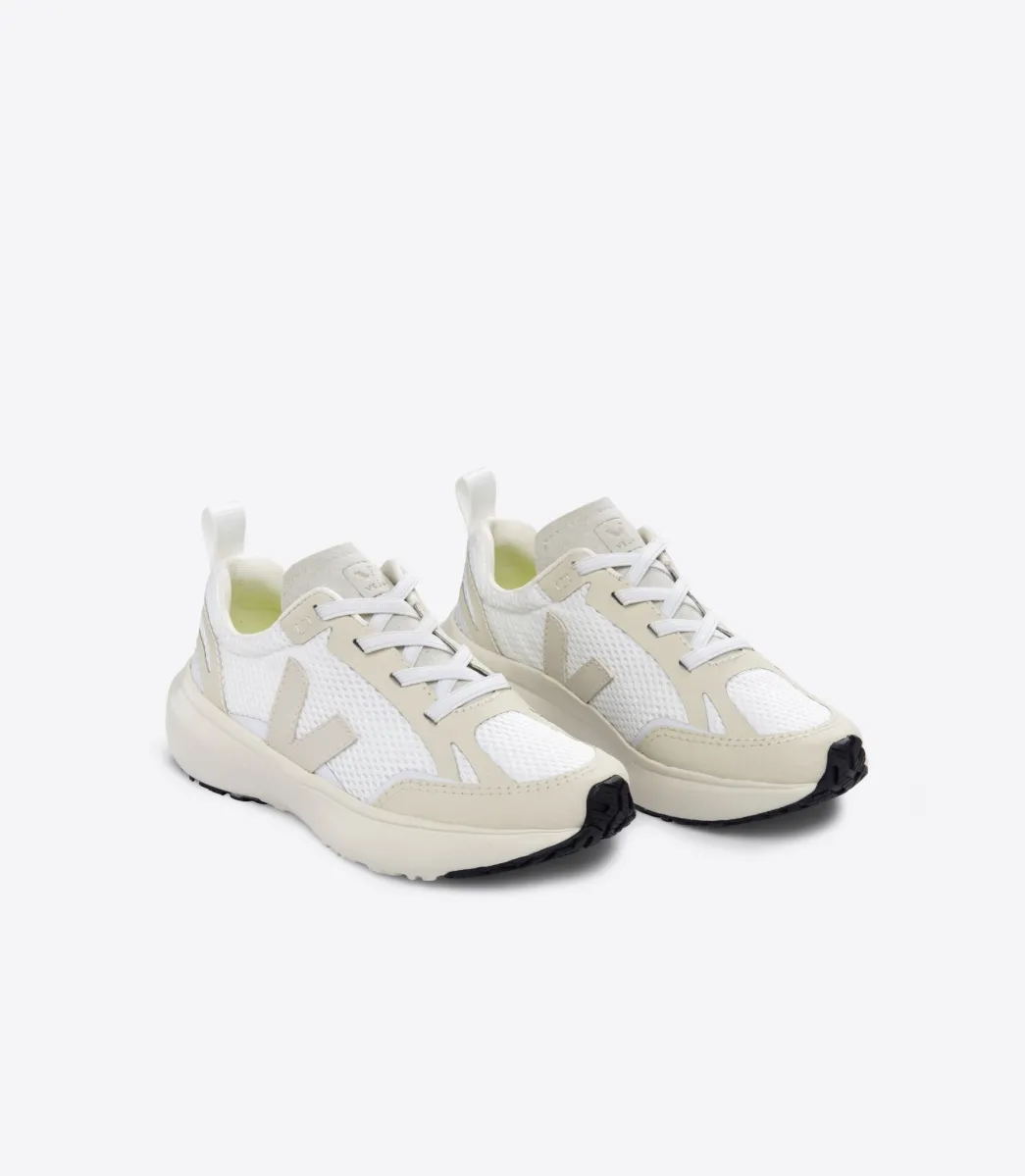 Kids VEJA CANARY ALVEOMESH WHITE PIERRE