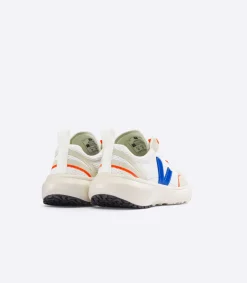 Kids VEJA CANARY ELASTIC LACES ALVEOMESH WHITE INDIGO