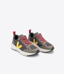 Kids VEJA CANARY ELASTIC LACES ALVEOMESH GRAFITE TONIC