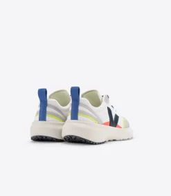 Kids VEJA CANARY ELASTIC LACES ALVEOMESH WHITE NAUTICO