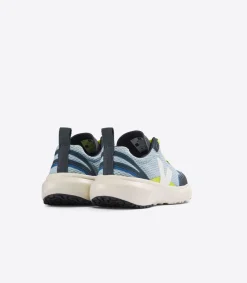 Kids VEJA CANARY ELASTIC LACES ALVEOMESH STEEL WHITE