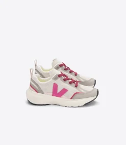 Kids VEJA CANARY ELASTIC LACES ALVEOMESH NATURAL MIA