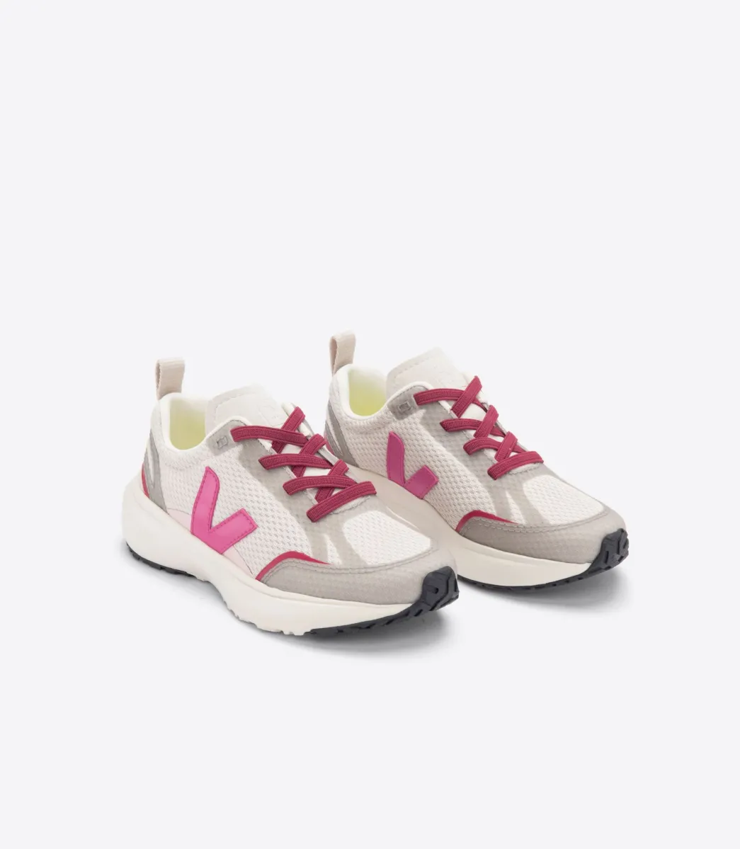 Kids VEJA CANARY ELASTIC LACES ALVEOMESH NATURAL MIA