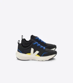 Kids VEJA CANARY ELASTIC LACES ALVEOMESH BLACK PIERRE
