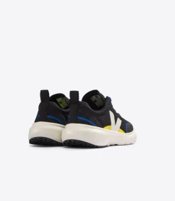 Kids VEJA CANARY ELASTIC LACES ALVEOMESH BLACK PIERRE