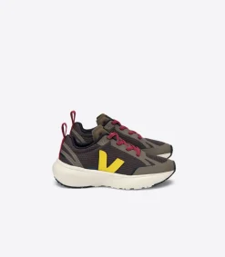 Kids VEJA CANARY ELASTIC LACES ALVEOMESH GRAFITE TONIC