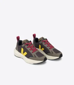Kids VEJA CANARY ELASTIC LACES ALVEOMESH GRAFITE TONIC