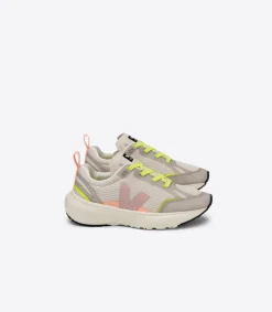 Kids VEJA CANARY ELASTIC LACES ALVEOMESH NATURAL BABE