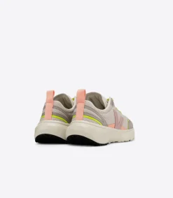 Kids VEJA CANARY ELASTIC LACES ALVEOMESH NATURAL BABE