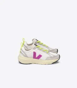 Kids VEJA CANARY ELASTIC LACES WHITE ULTRAVIOLET
