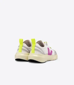 Kids VEJA CANARY ELASTIC LACES WHITE ULTRAVIOLET