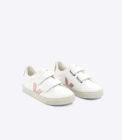 Kids VEJA ESPLAR FURED LEATHER WHITE NACRE