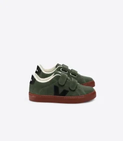 Kids VEJA ESPLAR FURED SUEDE MUD BLACK