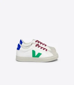Kids VEJA ESPLAR LACES LEATHER WHITE LEAF PAROS
