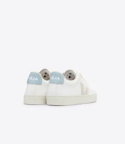 Kids VEJA ESPLAR LACES LEATHER WHITE SABLE STEEL