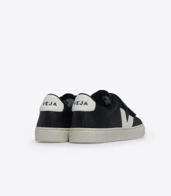 Kids VEJA ESPLAR LEATHER BLACK WHITE