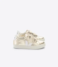 Kids VEJA ESPLAR LEATHER PLATINE WHITE
