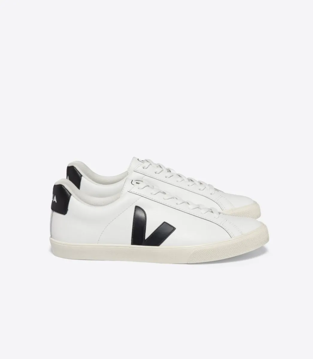 Women VEJA ESPLAR LEATHER WHITE BLACK