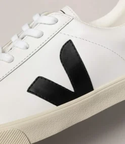 Women VEJA ESPLAR LEATHER WHITE BLACK