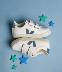Kids VEJA ESPLAR LEATHER WHITE CALIFORNIA