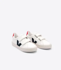 Kids VEJA ESPLAR LEATHER WHITE NAUTICO PEKIN