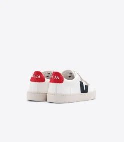 Kids VEJA ESPLAR LEATHER WHITE NAUTICO PEKIN