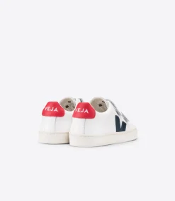 Kids VEJA ESPLAR LEATHER WHITE NAUTICO PEKIN