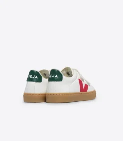 Kids VEJA ESPLAR LEATHER WHITE PEKIN POKER