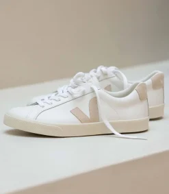 Women VEJA ESPLAR LEATHER WHITE SABLE