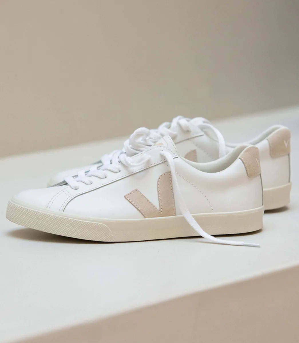 Women VEJA ESPLAR LEATHER WHITE SABLE