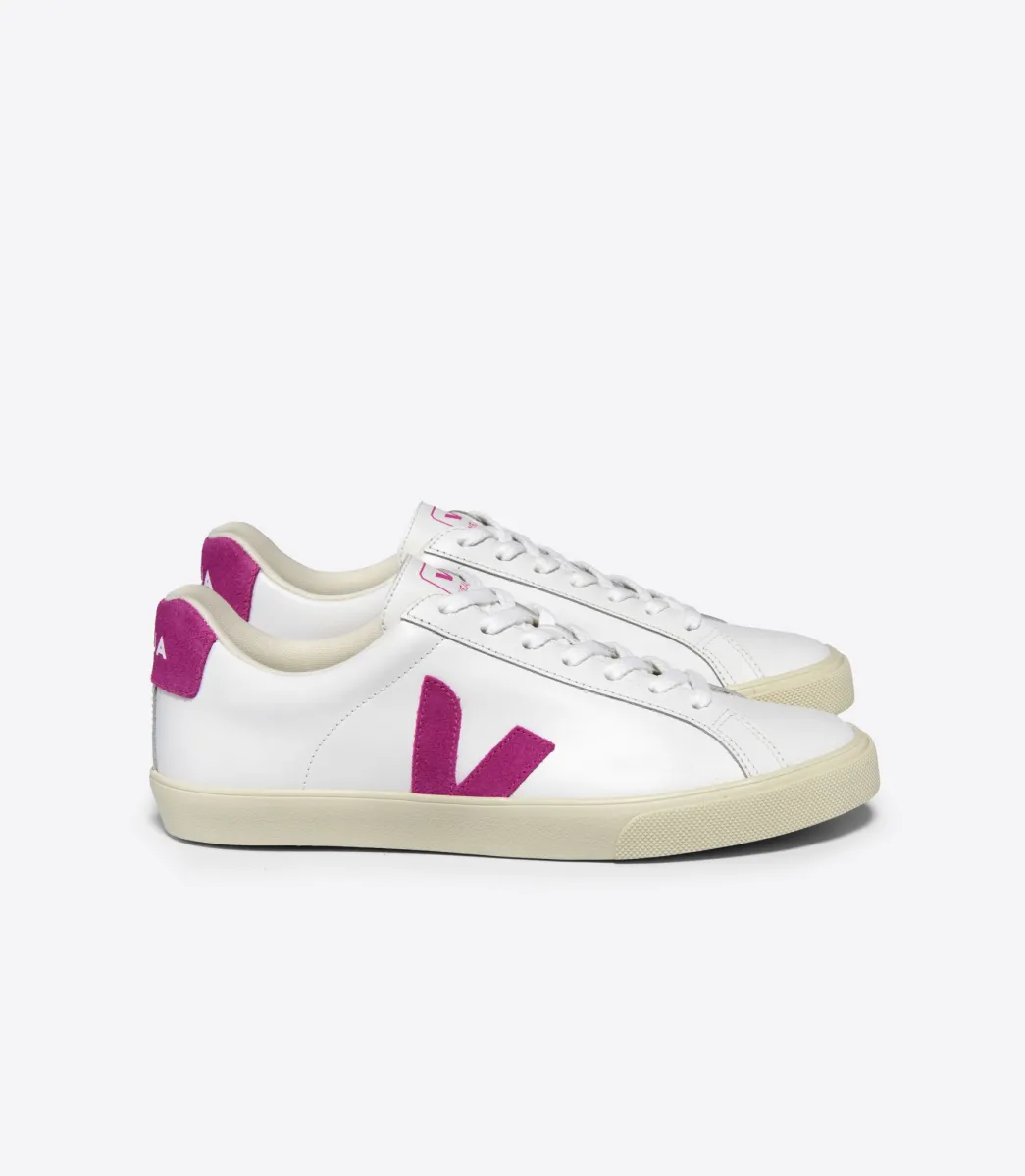 Women VEJA ESPLAR LEATHER WHITE ULTRAVIOLET