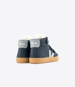 Kids VEJA ESPLAR MID FURED LEATHER NAUTICO OXFORD GREY