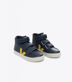 Kids VEJA ESPLAR MID LEATHER NAUTICO TONIC