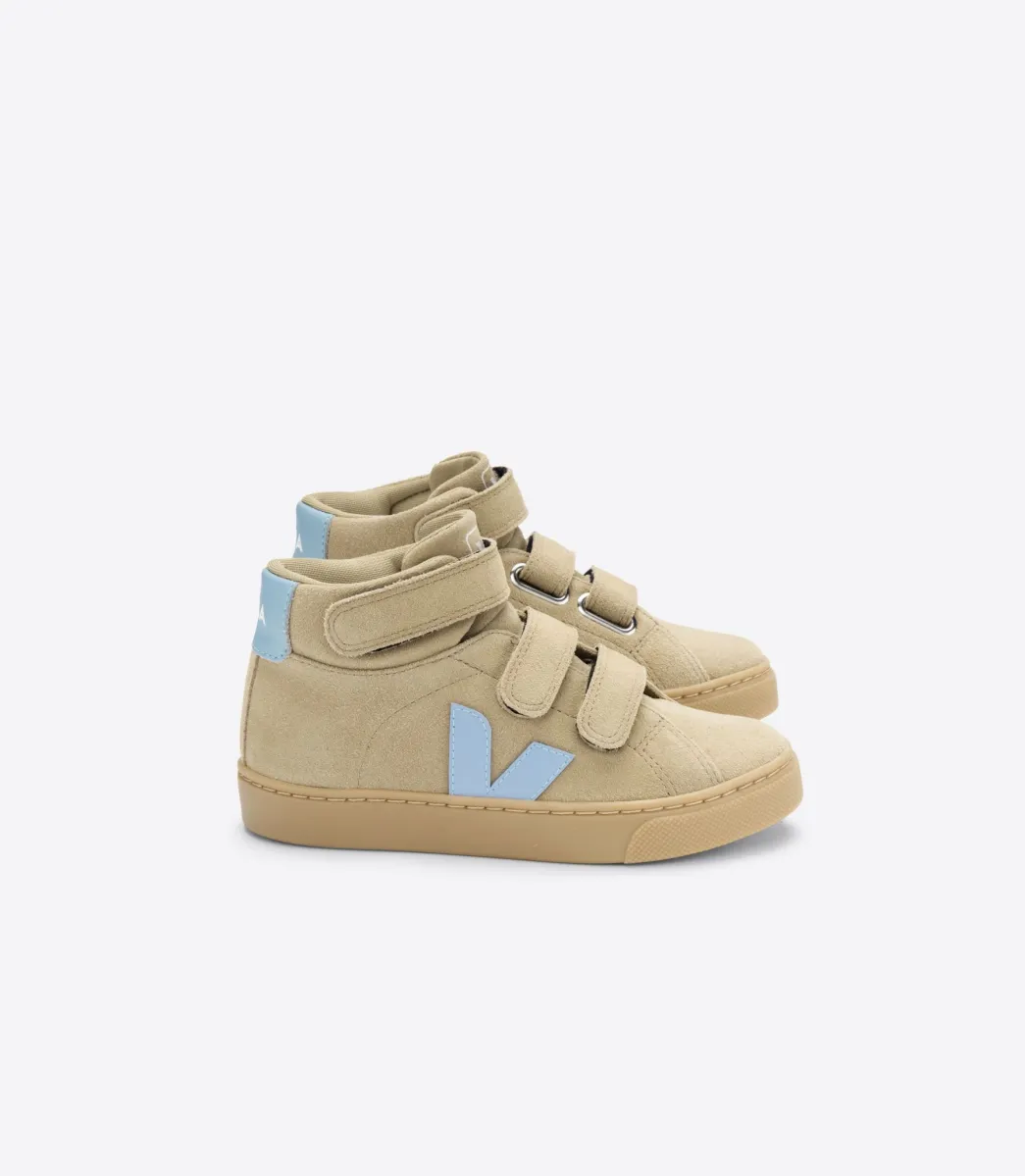 Kids VEJA ESPLAR MID SUEDE DUNE STEEL