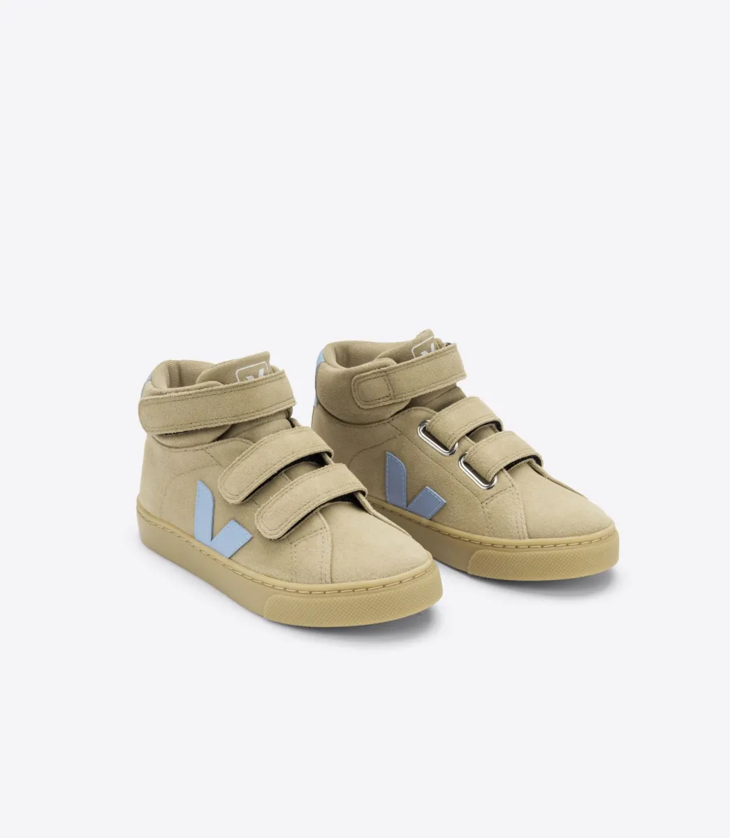 Kids VEJA ESPLAR MID SUEDE DUNE STEEL