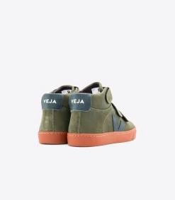 Kids VEJA ESPLAR MID SUEDE MUD NAUTICO RUST SOLE