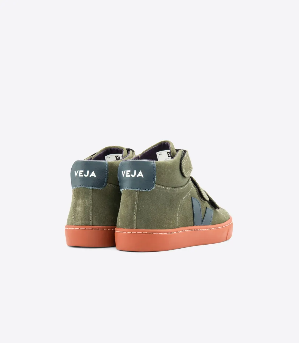 Kids VEJA ESPLAR MID SUEDE MUD NAUTICO RUST SOLE